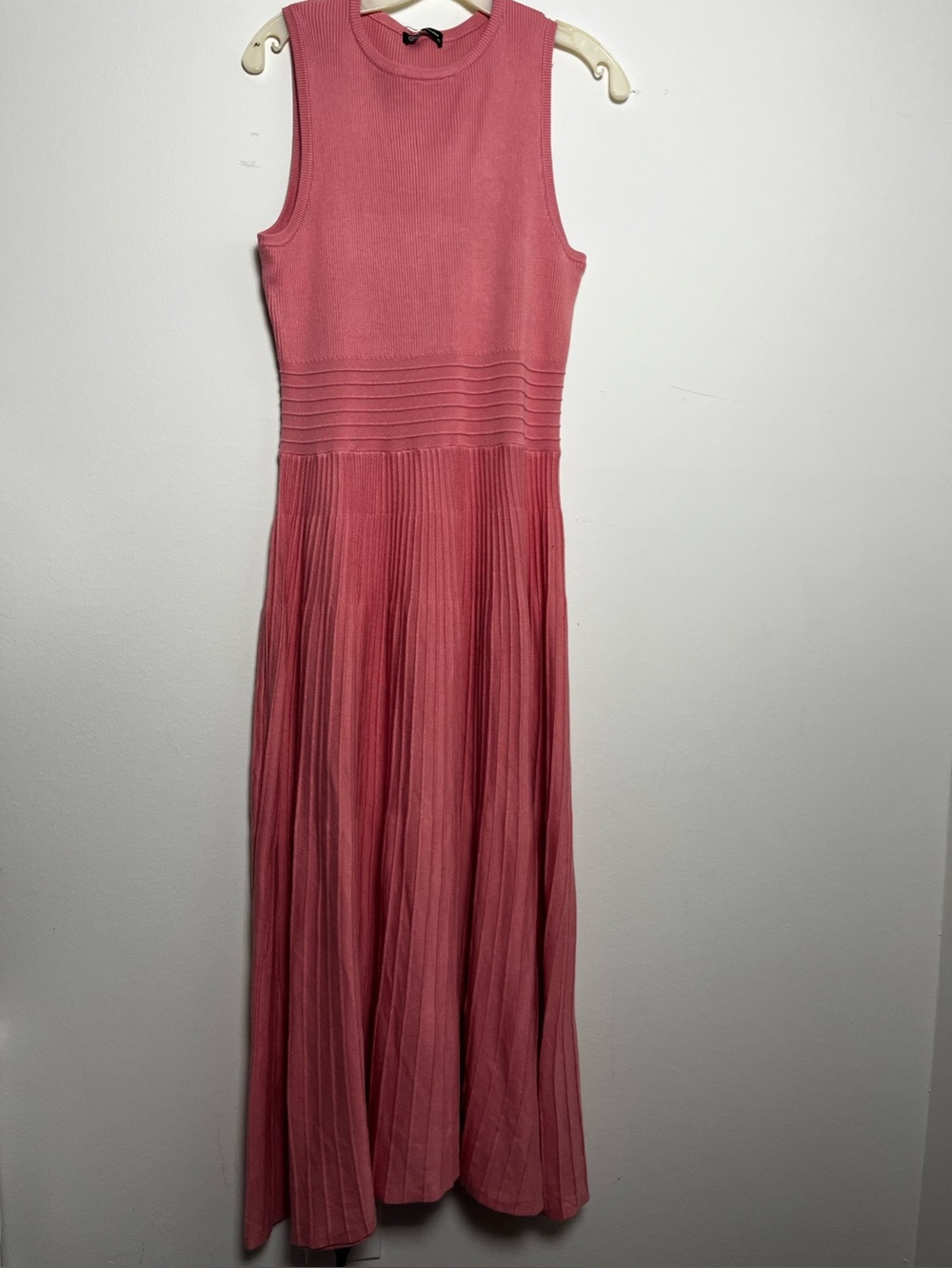 Sleeveless Ribbed Maxi Dress in Dusty Rose
